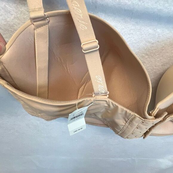 NWT AERIE Convertible Strapless Bra Size 40DD Nude Multiway Padded Underwire - Picture 9 of 10